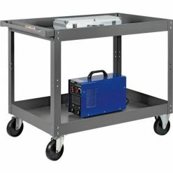 Global Industrial™ Steel Stock Cart w/2 Shelves, 800 lb. Capacity, 36"L x 24"W x 32"H