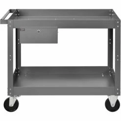 Global Industrial Stock Cart w/1 Drawer & 2 Shelves, 800 lb. Cap, 36"L x 24"W x 32"H, Gray 19 Global Industrial Stock Cart w/1 Drawer & 2 Shelves, 800 lb. Cap, 36"L x 24"W x 32"H, Gray -Utility Carts Elegant store 988844 02