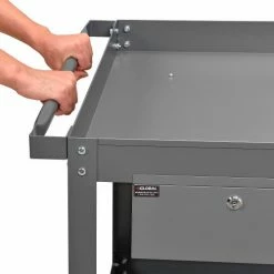 Global Industrial Stock Cart w/1 Drawer & 2 Shelves, 800 lb. Cap, 36"L x 24"W x 32"H, Gray 24 Global Industrial Stock Cart w/1 Drawer & 2 Shelves, 800 lb. Cap, 36"L x 24"W x 32"H, Gray -Utility Carts Elegant store 988844 07