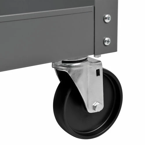 Global Industrial Stock Cart w/1 Drawer & 2 Shelves, 800 lb. Cap, 36"L x 24"W x 32"H, Gray 14 Global Industrial Stock Cart w/1 Drawer & 2 Shelves, 800 lb. Cap, 36"L x 24"W x 32"H, Gray - Image 14