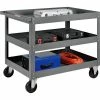 Global Industrial™ Steel Stock Cart w/3 Shelves, 800 lb. Capacity, 36"L x 24"W x 32"H