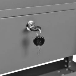 Global Industrial™ Stock Cart w/2 Drawers & 2 Shelves, 800 lb. Cap, 36"L x 24"W x 32"H, Gray -Utility Carts Elegant store 988846 08