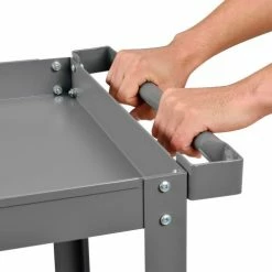 Global Industrial™ Steel Stock Cart w/2 Shelves, 800 lb. Capacity, 30"L x 18"W x 36"H -Utility Carts Elegant store 988847 05