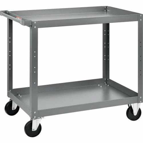 Global Industrial Steel Stock Cart w/2 Shelves, 500 lb. Capacity, 36"L x 24"W x 36"H 2 Global Industrial Steel Stock Cart w/2 Shelves, 500 lb. Capacity, 36"L x 24"W x 36"H - Image 2