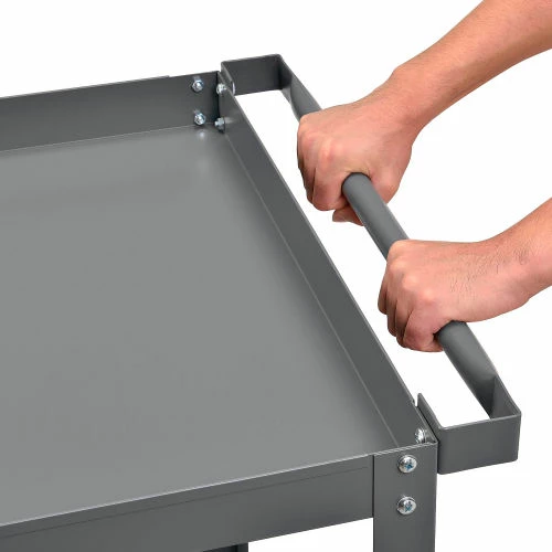 Global Industrial Steel Stock Cart w/2 Shelves, 500 lb. Capacity, 36"L x 24"W x 36"H 5 Global Industrial Steel Stock Cart w/2 Shelves, 500 lb. Capacity, 36"L x 24"W x 36"H - Image 5