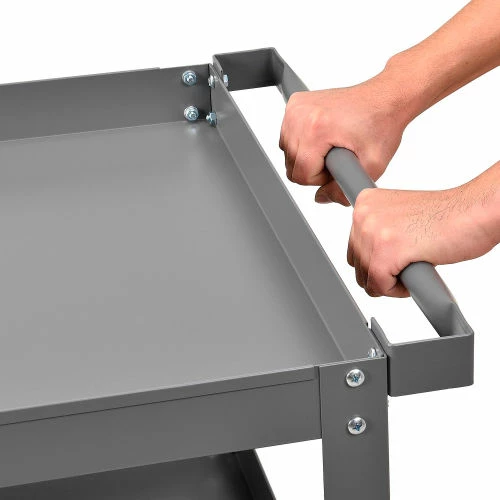 Global Industrial Steel Stock Cart w/3 Shelves, 800 lb. Capacity, 36"L x 24"W x 36"H 5 Global Industrial Steel Stock Cart w/3 Shelves, 800 lb. Capacity, 36"L x 24"W x 36"H - Image 5