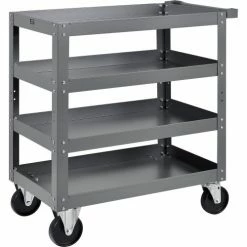 Global Industrial™ Steel Stock Cart w/4 Shelves, 800 lb. Capacity, 30"L x 18"W x 36"H -Utility Carts Elegant store 988851 03