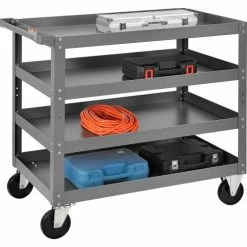 Global Industrial™ Steel Stock Cart w/4 Shelves, 800 lb. Capacity, 36"L x 24"W x 36"H