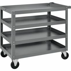 Global Industrial Steel Stock Cart w/4 Shelves, 800 lb. Capacity, 36"L x 24"W x 36"H -Utility Carts Elegant store 988852 03