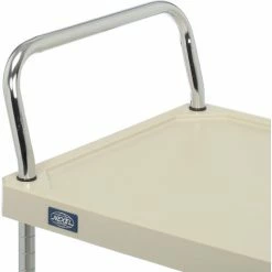 Nexel® Plastic Utility Cart w/3 Shelves & Poly Casters, 900 lb. Cap, 36"L x 18"W x 39"H, Tan -Utility Carts Elegant store B2256702 07