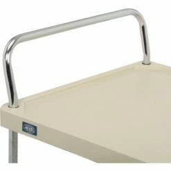 Nexel® Plastic Utility Cart w/3 Shelves & Poly Brake Casters, 900 lb. Cap, 48"L x 24"W x 39"H -Utility Carts Elegant store B2276530 08