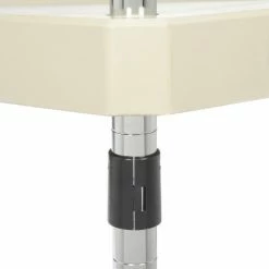 Nexel® Plastic Utility Cart w/2 Shelves & Poly Brake Casters, 600 lb. Cap, 48"L x 24"W x 39"H -Utility Carts Elegant store B2276531 10