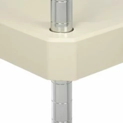 Nexel® Plastic Utility Cart w/2 Shelves & Poly Brake Casters, 600 lb. Cap, 48"L x 24"W x 39"H -Utility Carts Elegant store B2276531 11