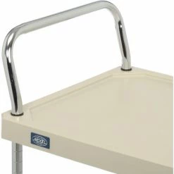 Nexel® Plastic Utility Cart w/3 Shelves & Poly Brake Casters, 900 lb. Cap, 36"L x 18"W x 39"H -Utility Carts Elegant store B2276541 07