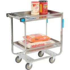Lakeside® Steel Utility Cart w/2 Shelves, 700 lb. Cap, 38-5/8"L x 22-3/8"W x 37-1/4"H -Utility Carts Elegant store B236457 01 2