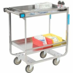 Lakeside® Steel Utility Cart w/2 Shelves, 700 lb. Cap, 38-5/8"L x 22-3/8"W x 37-1/4"H -Utility Carts Elegant store B236457 02 1