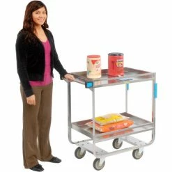 Lakeside® Steel Utility Cart w/2 Shelves, 700 lb. Cap, 38-5/8"L x 22-3/8"W x 37-1/4"H -Utility Carts Elegant store B236457 04 1