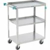 Lakeside® Steel Utility Cart w/3 Shelves, 300 lb. Capacity, 27-1/2"L x 16-1/4"W x 32-1/8"H