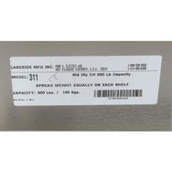 Lakeside® Steel Utility Cart w/3 Shelves, 300 lb. Capacity, 30-3/4"L x 18-3/8"W x 33"H -Utility Carts Elegant store B236493 15 1