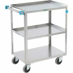 Lakeside® Steel Utility Cart w/3 Shelves, 500 lb. Capacity, 54-1/8"L x 22-3/8"W x 37-1/4"H