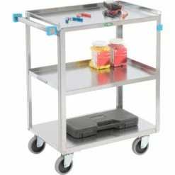 Lakeside® Steel Utility Cart w/3 Shelves, 500 lb. Capacity, 54-1/8"L x 22-3/8"W x 37-1/4"H -Utility Carts Elegant store B236495 03 3