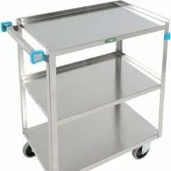 Lakeside® Steel Utility Cart w/3 Shelves, 500 lb. Capacity, 27-5/8"L x 16-3/4"W x 32"H -Utility Carts Elegant store B236495 06 2