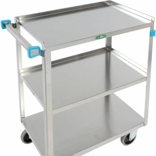 Lakeside® Steel Utility Cart w/3 Shelves, 500 lb. Capacity, 31"L x 19"W x 32"H 7 Lakeside® Steel Utility Cart w/3 Shelves, 500 lb. Capacity, 31"L x 19"W x 32"H - Image 7