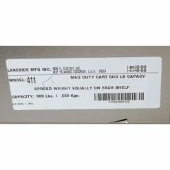 Lakeside® Steel Utility Cart w/3 Shelves, 500 lb. Capacity, 39-1/4"L x 23-3/8"W x 49-1/4"H 30 Lakeside® Steel Utility Cart w/3 Shelves, 500 lb. Capacity, 39-1/4"L x 23-3/8"W x 49-1/4"H -Utility Carts Elegant store B236495 14 1