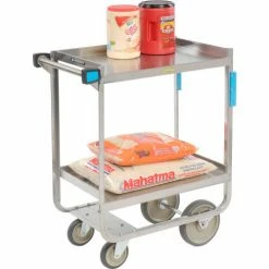Lakeside® Steel Utility Cart w/2 Shelves, 700 lb. Cap, 35-1/2"L x 19-3/8"W x 35-1/2"H -Utility Carts Elegant store B236528 02 3