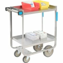Lakeside® Steel Utility Cart w/2 Shelves, 700 lb. Capacity, 30"L x 16-1/4"W x 34-1/4"H 25 Lakeside® Steel Utility Cart w/2 Shelves, 700 lb. Capacity, 30"L x 16-1/4"W x 34-1/4"H -Utility Carts Elegant store B236528 03 2