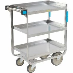 Lakeside® Steel Utility Cart w/3 Shelves, 700 lb. Cap, 32-5/8"L x 19-3/8"W x 34-1/2"H