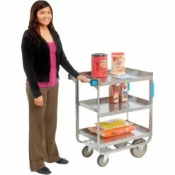 Lakeside® Steel Utility Cart w/3 Shelves, 700 lb. Cap, 38-5/8"L x 22-3/8"W x 37-1/8"H -Utility Carts Elegant store B236529 01 1