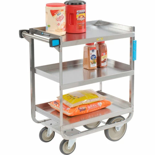 Lakeside® Steel Utility Cart w/3 Shelves, 700 lb. Cap, 37-1/8"L x 22-3/8"W x 37-1/8"H 3 Lakeside® Steel Utility Cart w/3 Shelves, 700 lb. Cap, 37-1/8"L x 22-3/8"W x 37-1/8"H - Image 3