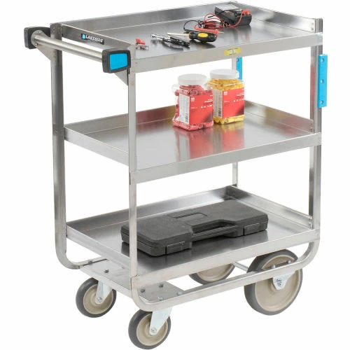 Lakeside® Steel Utility Cart w/3 Shelves, 700 lb. Cap, 37-1/8"L x 22-3/8"W x 37-1/8"H 22 Lakeside® Steel Utility Cart w/3 Shelves, 700 lb. Cap, 37-1/8"L x 22-3/8"W x 37-1/8"H - Image 22