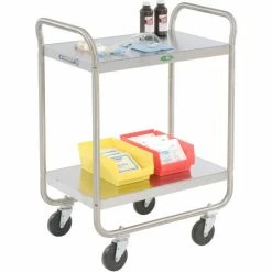 Lakeside® Steel Utility Cart w/2 Shelves, 500 lb. Capacity, 36"L x 22"W x 40-5/8"H -Utility Carts Elegant store B236559 02