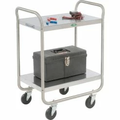 Lakeside® Steel Utility Cart w/2 Shelves, 500 lb. Capacity, 36"L x 22"W x 40-5/8"H -Utility Carts Elegant store B236559 03