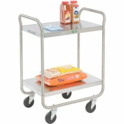 Lakeside® Steel Utility Cart w/2 Shelves, 500 lb. Capacity, 30"L x 20"W x 35-3/4"H -Utility Carts Elegant store B236559 04 1