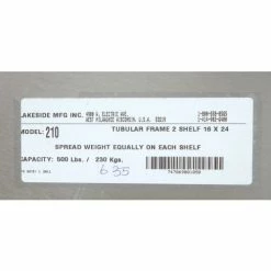 Lakeside® Steel Utility Cart w/2 Shelves, 500 lb. Capacity, 30"L x 20"W x 35-3/4"H -Utility Carts Elegant store B236559 12 1