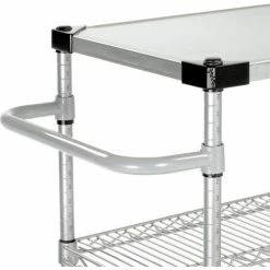 Nexelate® Curbside Cart w/3 Shelves & Polyurethane Casters, 48"L x 18"W x 40"H -Utility Carts Elegant store B2370820 02