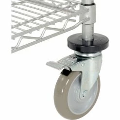 Nexelate® Curbside Cart w/3 Shelves & Polyurethane Casters, 48"L x 18"W x 40"H -Utility Carts Elegant store B2370820 10