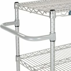 Nexelate® Curbside Cart w/3 Wire Shelves & Pneumatic Casters, 48"L x 18"W x 43"H 17 Nexelate® Curbside Cart w/3 Wire Shelves & Pneumatic Casters, 48"L x 18"W x 43"H -Utility Carts Elegant store B2371589 02