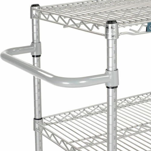 Nexelate® Curbside Cart w/3 Wire Shelves & Pneumatic Casters, 48"L x 18"W x 43"H 3 Nexelate® Curbside Cart w/3 Wire Shelves & Pneumatic Casters, 48"L x 18"W x 43"H - Image 3