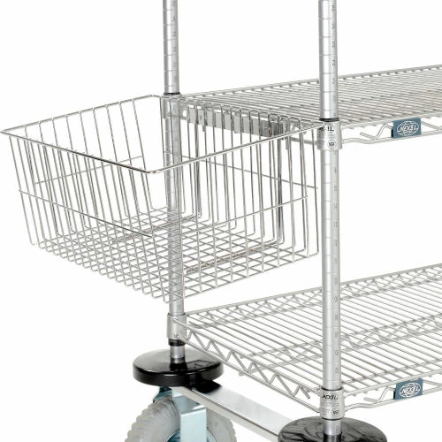 Nexelate® Curbside Cart w/3 Wire Shelves & Pneumatic Casters, 48"L x 18"W x 43"H 5 Nexelate® Curbside Cart w/3 Wire Shelves & Pneumatic Casters, 48"L x 18"W x 43"H - Image 5