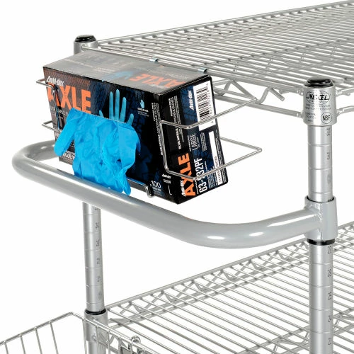 Nexelate® Curbside Cart w/3 Wire Shelves & Pneumatic Casters, 48"L x 18"W x 43"H 6 Nexelate® Curbside Cart w/3 Wire Shelves & Pneumatic Casters, 48"L x 18"W x 43"H - Image 6