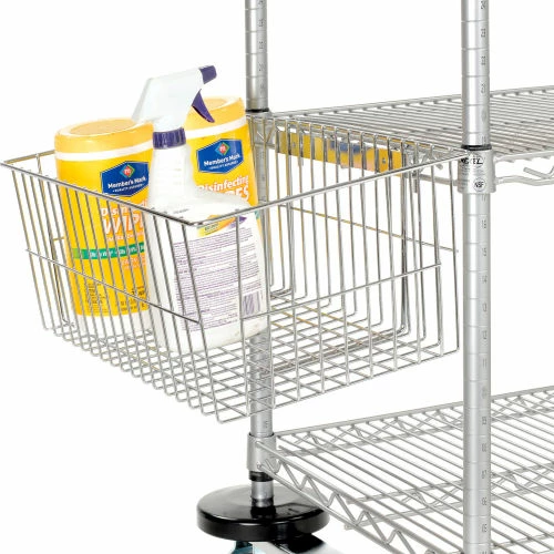 Nexelate® Curbside Cart w/3 Shelves & Pneumatic Casters, 48"L x 18"W x 43"H 4 Nexelate® Curbside Cart w/3 Shelves & Pneumatic Casters, 48"L x 18"W x 43"H - Image 4