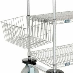 Nexelate® Curbside Cart w/3 Shelves & Pneumatic Casters, 48"L x 18"W x 43"H 19 Nexelate® Curbside Cart w/3 Shelves & Pneumatic Casters, 48"L x 18"W x 43"H -Utility Carts Elegant store B2371601 04