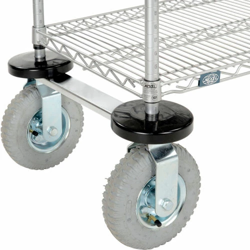 Nexelate® Curbside Cart w/3 Shelves & Pneumatic Casters, 48"L x 18"W x 43"H 10 Nexelate® Curbside Cart w/3 Shelves & Pneumatic Casters, 48"L x 18"W x 43"H - Image 10