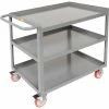 Little Giant® Mobile Workstation w/3 Shelves, 1200 lb. Capacity, 36"L x 24"W x 34"H, Gray