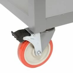 Little Giant® Mobile Workstation w/3 Shelves, 1200 lb. Capacity, 48"L x 24"W x 34"H, Gray -Utility Carts Elegant store B288007 09