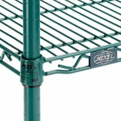Nexel® Utility Cart, 2 Shelf, Poly-Green®, 24"L x 18"W x 39"H, Polyurethane Brake Casters -Utility Carts Elegant store B3050290 07